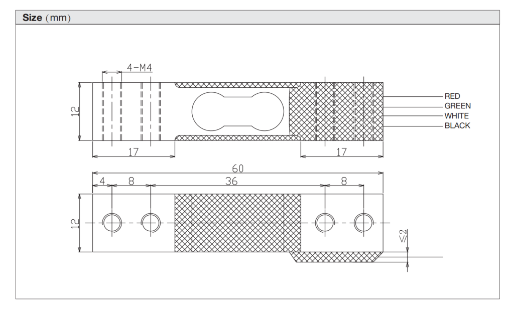 I-6012 Miniature Force Transducer Yeseli Yesikali Sokudayisa Iphuzu Elilodwa Lomthwalo