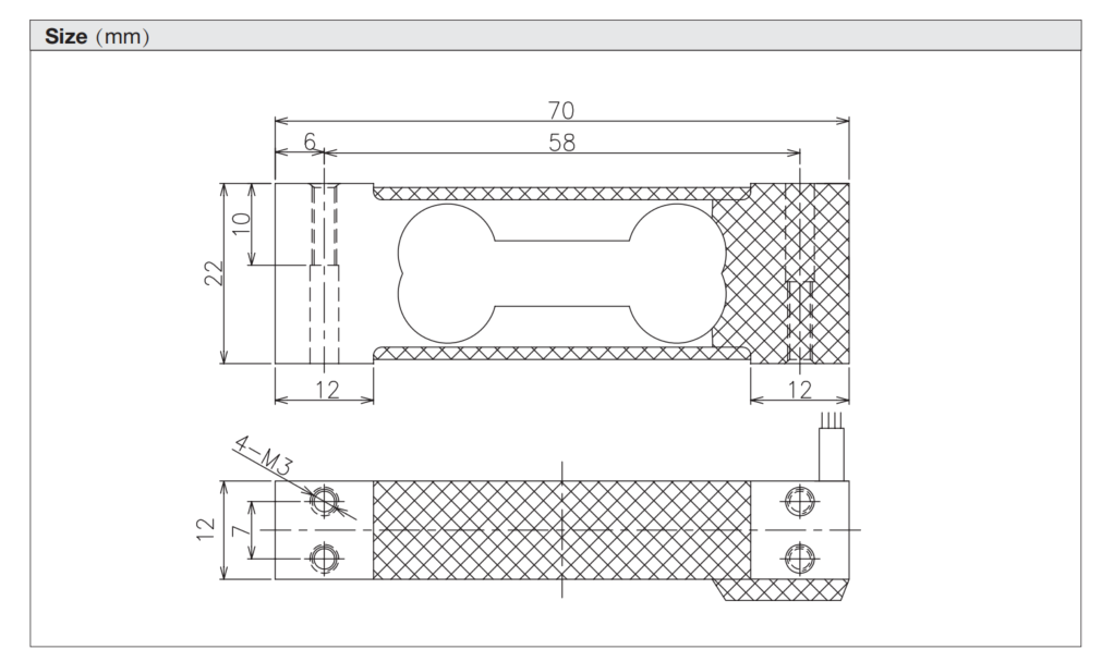 LC7012 Aluminium alloy single punt load cell